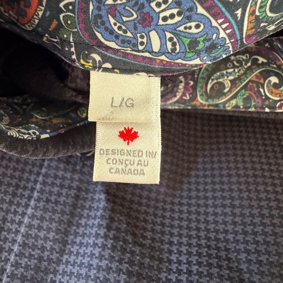 Lipson‎ Contemporary Long Sleeve Casual Dress Shirt Gray/Black Size L Flip Cuffs - Picture 7 of 16